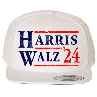 Kamala Harris Tim Walz 2024 Election Democrat Party Wool Snapback Cap