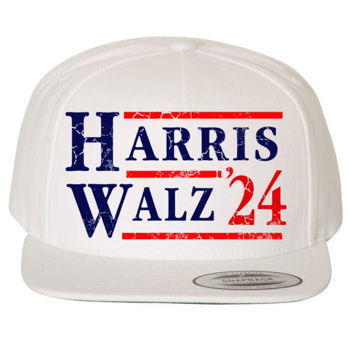 Kamala Harris Tim Walz 2024 Election Democrat Party Wool Snapback Cap