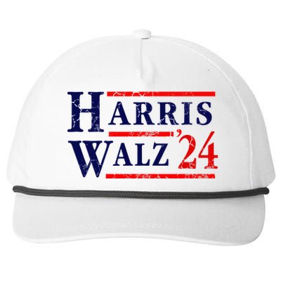 Kamala Harris Tim Walz 2024 Election Democrat Party Snapback Five-Panel Rope Hat