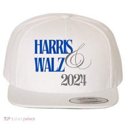 Kamala Harris Tim Walz 2024 We Will Not Go Back Wool Snapback Cap