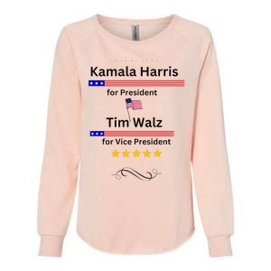 Kamala Harris Tim Walz For President And Vice President Vote Womens California Wash Sweatshirt