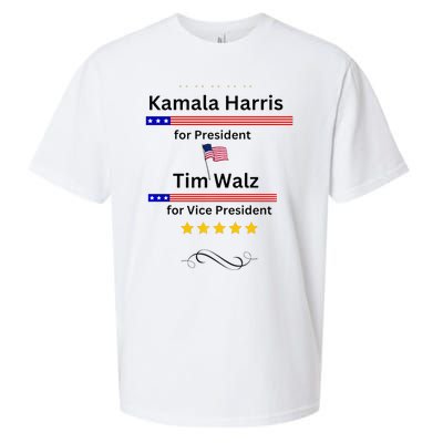 Kamala Harris Tim Walz For President And Vice President Vote Sueded Cloud Jersey T-Shirt