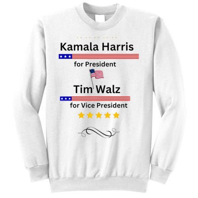 Kamala Harris Tim Walz For President And Vice President Vote Sweatshirt