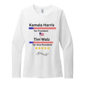 Kamala Harris Tim Walz For President And Vice President Vote Womens CVC Long Sleeve Shirt