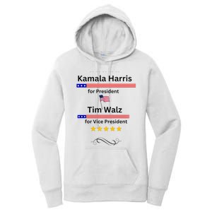 Kamala Harris Tim Walz For President And Vice President Vote Women's Pullover Hoodie