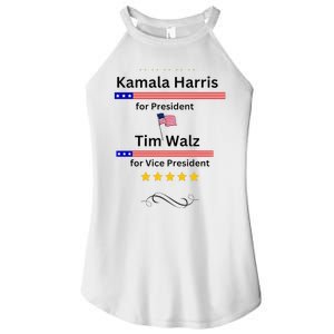 Kamala Harris Tim Walz For President And Vice President Vote Women's Perfect Tri Rocker Tank