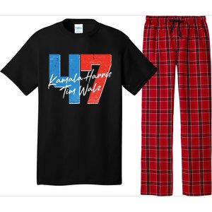 Kamala Harris Tim Walz 47 2024 Election Pajama Set