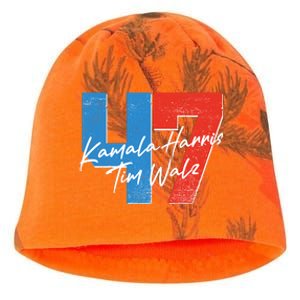 Kamala Harris Tim Walz 47 2024 Election Kati - Camo Knit Beanie