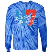 Kamala Harris Tim Walz 47 2024 Election Tie-Dye Long Sleeve Shirt