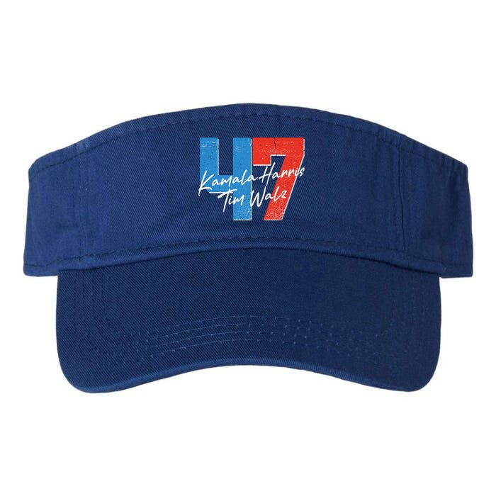 Kamala Harris Tim Walz 47 2024 Election Valucap Bio-Washed Visor