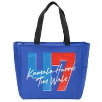 Kamala Harris Tim Walz 47 2024 Election Zip Tote Bag