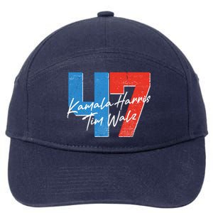 Kamala Harris Tim Walz 47 2024 Election 7-Panel Snapback Hat