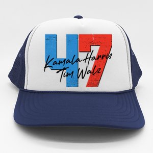 Kamala Harris Tim Walz 47 2024 Election Trucker Hat