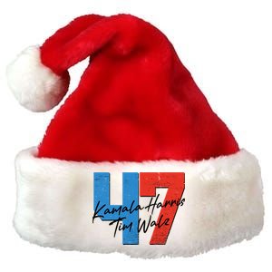 Kamala Harris Tim Walz 47 2024 Election Premium Christmas Santa Hat