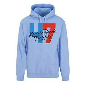 Kamala Harris Tim Walz 47 2024 Election Unisex Surf Hoodie