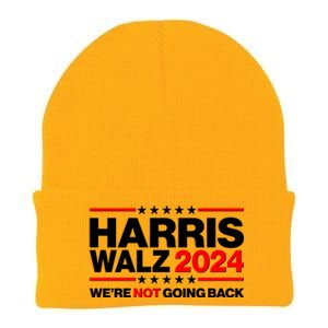 Kamala Harris Tim Walz 2024 Election Were Not Going Back Knit Cap Winter Beanie