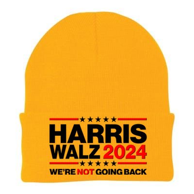 Kamala Harris Tim Walz 2024 Election Were Not Going Back Knit Cap Winter Beanie