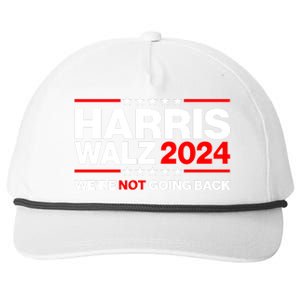 Kamala Harris Tim Walz 2024 Election Were Not Going Back Snapback Five-Panel Rope Hat