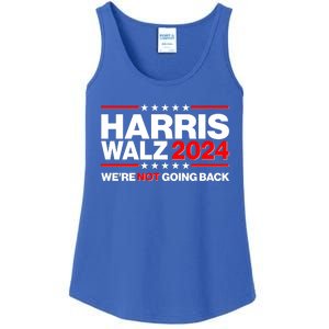 Kamala Harris Tim Walz 2024 Election Were Not Going Back Ladies Essential Tank