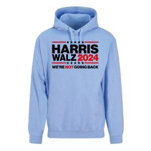 Kamala Harris Tim Walz 2024 Election Were Not Going Back Unisex Surf Hoodie