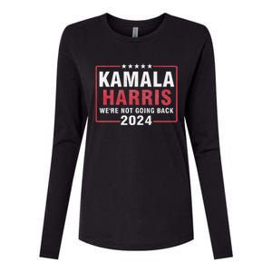 Kamala Harris T WeRe Not Going Back Vote For 2024 Womens Cotton Relaxed Long Sleeve T-Shirt