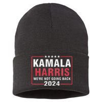 Kamala Harris T WeRe Not Going Back Vote For 2024 Sustainable Knit Beanie