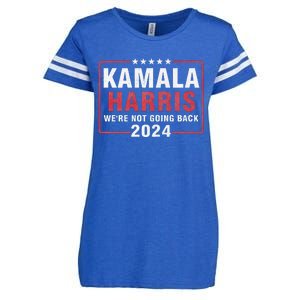 Kamala Harris T WeRe Not Going Back Vote For 2024 Enza Ladies Jersey Football T-Shirt