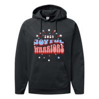 Kamala Harris Tim Walz Joyful Warrirors 2024 Performance Fleece Hoodie