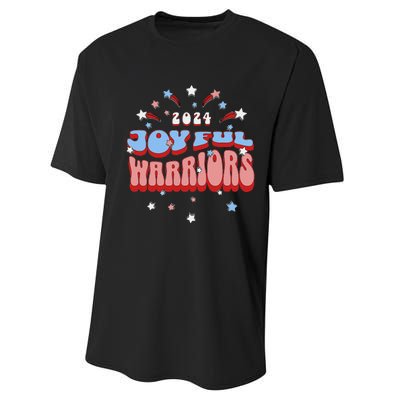 Kamala Harris Tim Walz Joyful Warrirors 2024 Performance Sprint T-Shirt