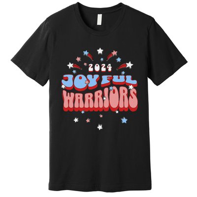 Kamala Harris Tim Walz Joyful Warrirors 2024 Premium T-Shirt