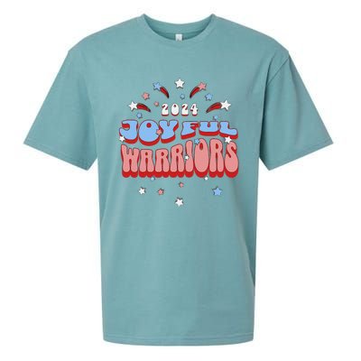 Kamala Harris Tim Walz Joyful Warrirors 2024 Sueded Cloud Jersey T-Shirt