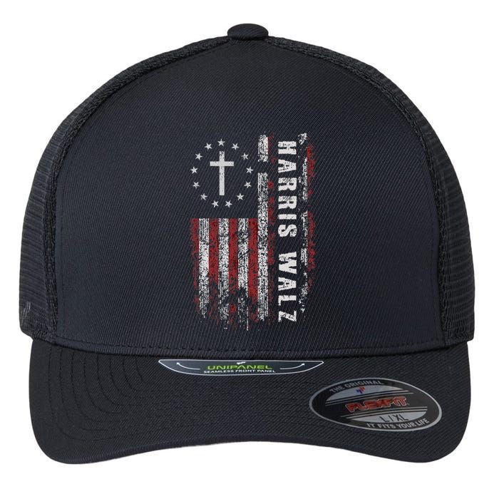 Kamala Harris Tim Walz Waltz Election Party Wear Flexfit Unipanel Trucker Cap