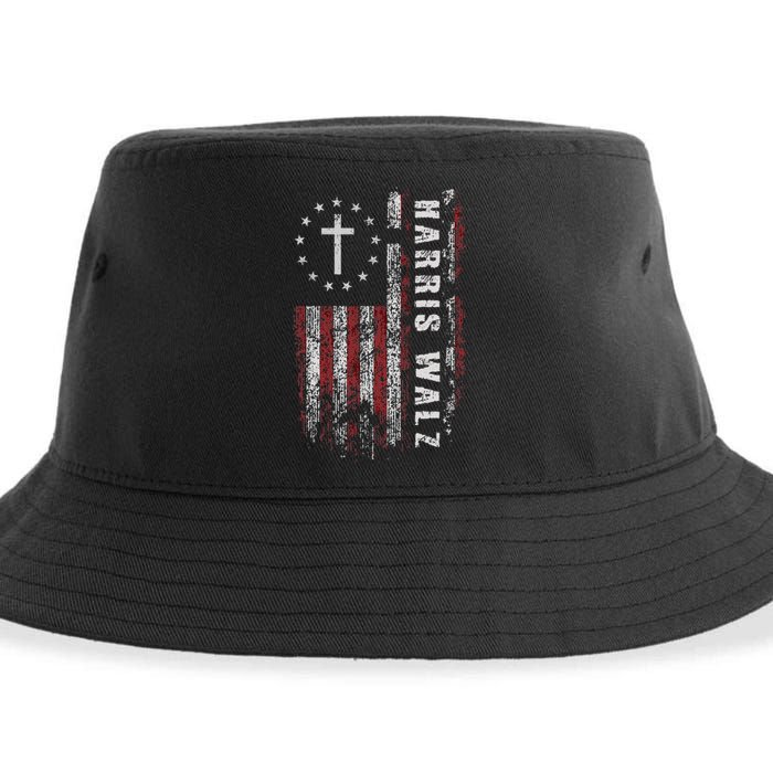 Kamala Harris Tim Walz Waltz Election Party Wear Sustainable Bucket Hat