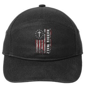 Kamala Harris Tim Walz Waltz Election Party Wear 7-Panel Snapback Hat