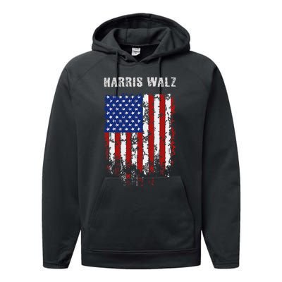 Kamala Harris Tim Walz Waltz Election Party Wear Performance Fleece Hoodie