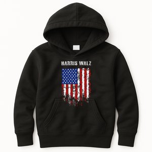 Kamala Harris Tim Walz Waltz Election Party Wear Kids Hoodie