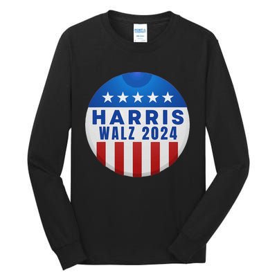 Kamala Harris Tim Walz Waltz Election Party Wear Tall Long Sleeve T-Shirt