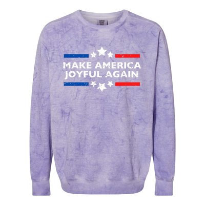 Kamala Harris Tim Walz Waltz 2024 Joyful Warriors Colorblast Crewneck Sweatshirt