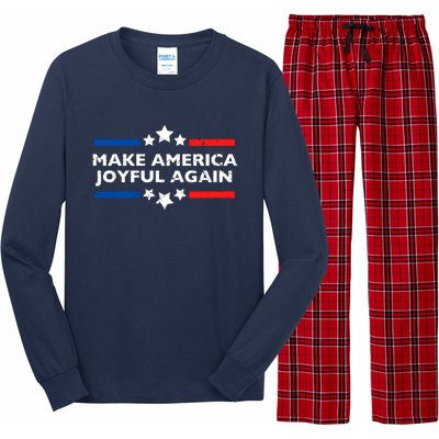 Kamala Harris Tim Walz Waltz 2024 Joyful Warriors Long Sleeve Pajama Set