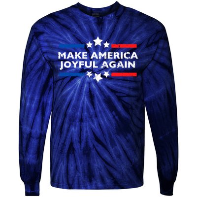 Kamala Harris Tim Walz Waltz 2024 Joyful Warriors Tie-Dye Long Sleeve Shirt