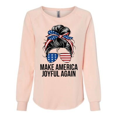 Kamala Harris Tim Walz Waltz 2024 Joyful Warriors Make America Joyful Again Womens California Wash Sweatshirt