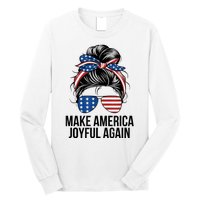 Kamala Harris Tim Walz Waltz 2024 Joyful Warriors Make America Joyful Again Long Sleeve Shirt