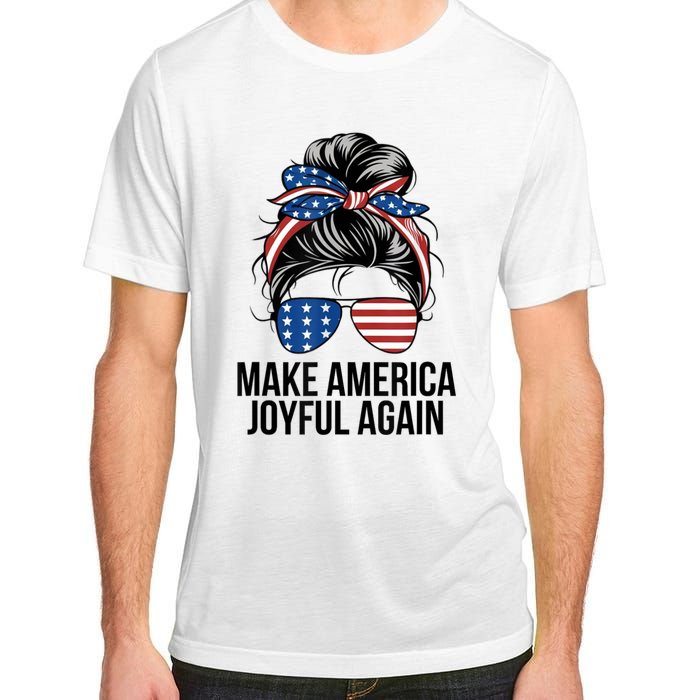 Kamala Harris Tim Walz Waltz 2024 Joyful Warriors Make America Joyful Again Adult ChromaSoft Performance T-Shirt