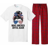 Kamala Harris Tim Walz Waltz 2024 Joyful Warriors Make America Joyful Again Pajama Set