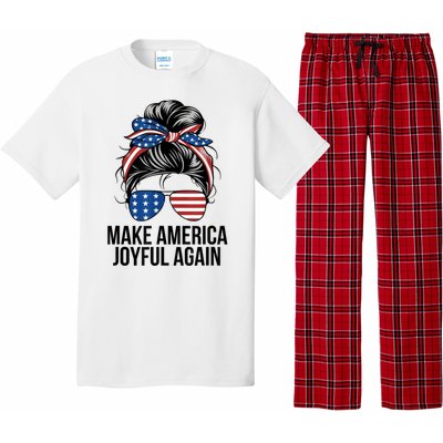 Kamala Harris Tim Walz Waltz 2024 Joyful Warriors Make America Joyful Again Pajama Set