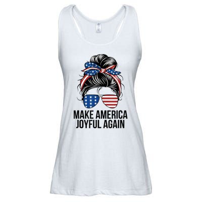 Kamala Harris Tim Walz Waltz 2024 Joyful Warriors Make America Joyful Again Ladies Essential Flowy Tank