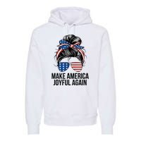 Kamala Harris Tim Walz Waltz 2024 Joyful Warriors Make America Joyful Again Premium Hoodie