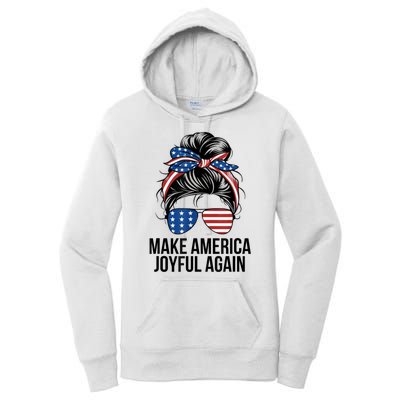 Kamala Harris Tim Walz Waltz 2024 Joyful Warriors Make America Joyful Again Women's Pullover Hoodie