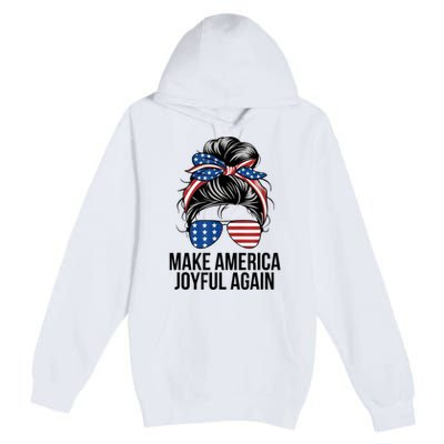 Kamala Harris Tim Walz Waltz 2024 Joyful Warriors Make America Joyful Again Premium Pullover Hoodie