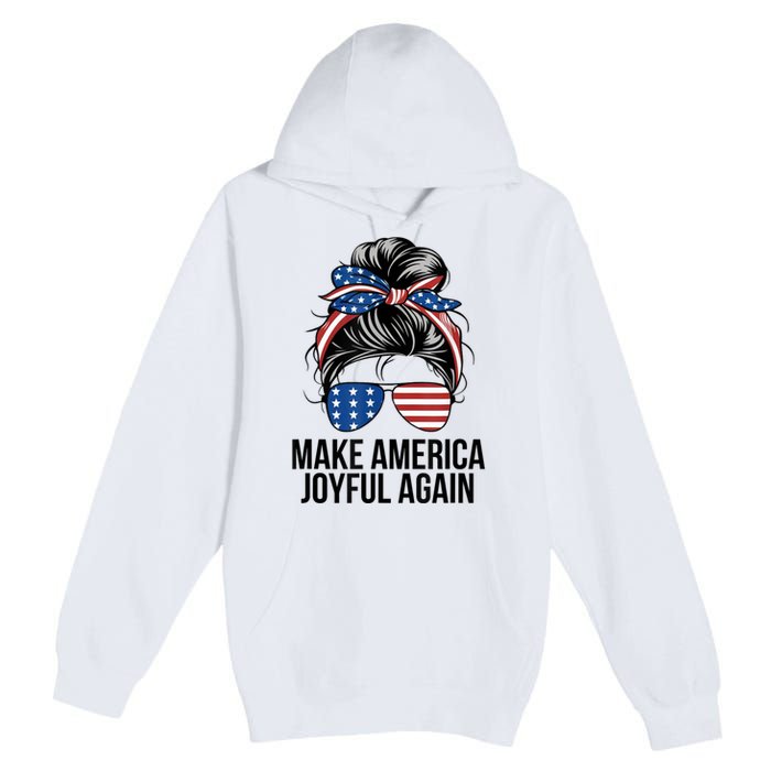 Kamala Harris Tim Walz Waltz 2024 Joyful Warriors Make America Joyful Again Premium Pullover Hoodie